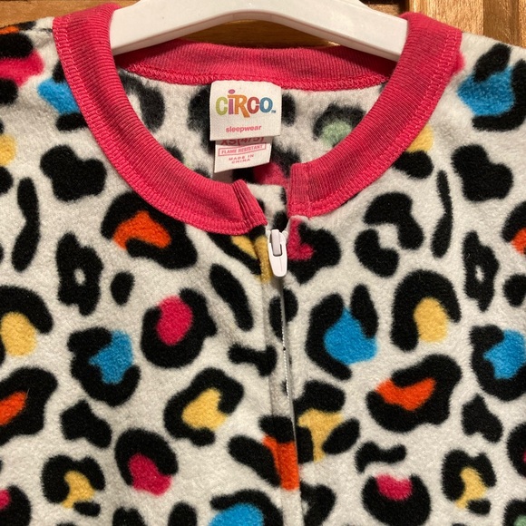 Circo Colorful Fleece Onesie Pajamas with Feet - Picture 4 of 14